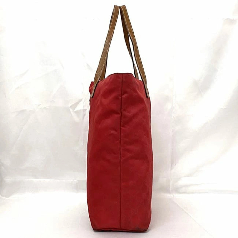 Gucci Work Logo Red Business Document over Leather All Tote Bag GG Satin